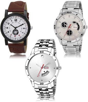 SWIFFIN New latest Designer Combo of 3 Analog Watch  - For Men