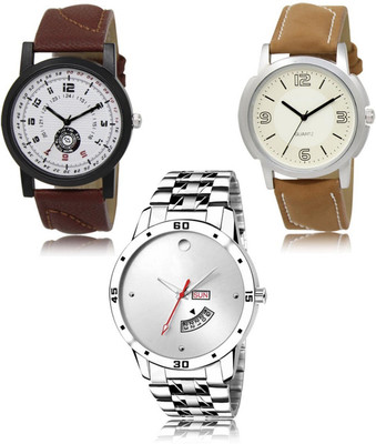 SWIFFIN New latest Designer Combo of 3 Analog Watch  - For Men