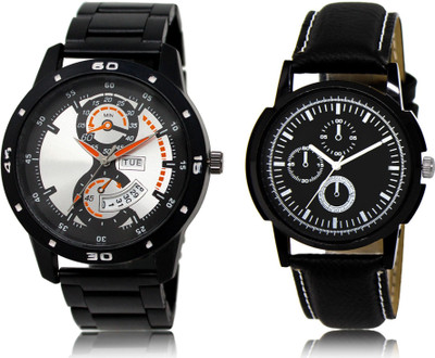 SWIFFIN New Latest Designer Combo of 2 Analog Watch  - For Men