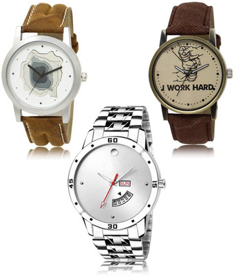 SWIFFIN New latest Designer Combo of 3 Analog Watch  - For Men