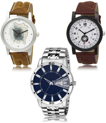 SWIFFIN New latest Designer Combo of 3 Analog Watch  - For Men