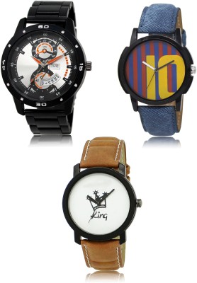 FERRIZZO New latest Designer Combo of 3 Analog Watch  - For Men