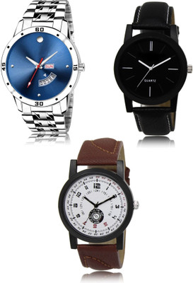 FERRIZZO New latest Designer Combo of 3 Analog Watch  - For Men