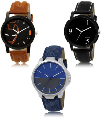 FERRIZZO New latest Designer Combo of 3 Analog Watch  - For Men