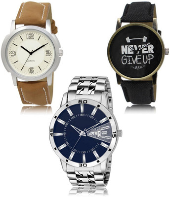 SWIFFIN New latest Designer Combo of 3 Analog Watch  - For Men