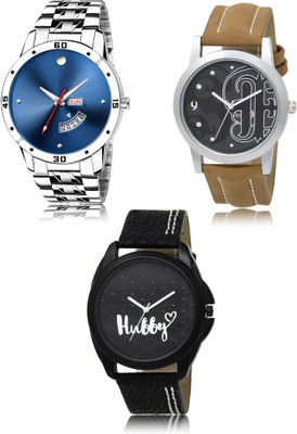 SWIFFIN New latest Designer Combo of 3 Analog Watch  - For Men