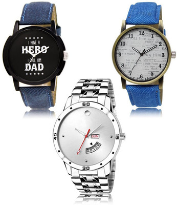 SWIFFIN New latest Designer Combo of 3 Analog Watch  - For Men