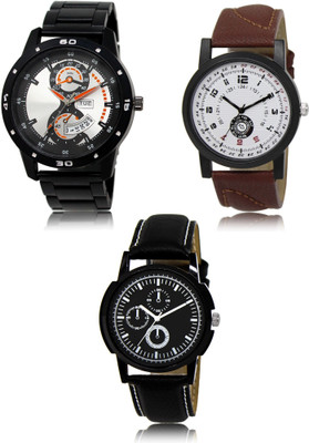 SWIFFIN New latest Designer Combo of 3 Analog Watch  - For Men