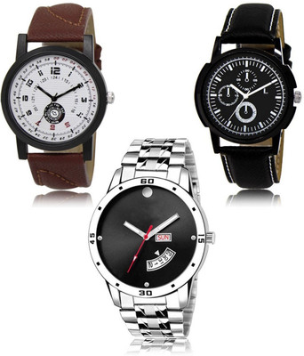 FERRIZZO New latest Designer Combo of 3 Analog Watch  - For Men