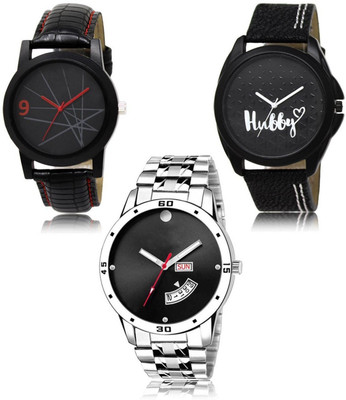SWIFFIN New latest Designer Combo of 3 Analog Watch  - For Men