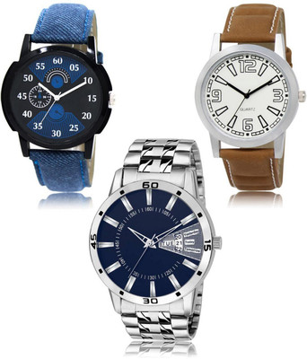 FERRIZZO New latest Designer Combo of 3 Analog Watch  - For Men