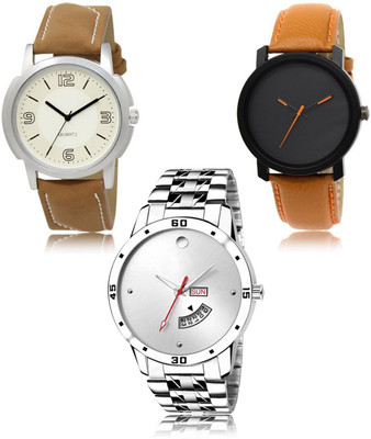 SWIFFIN New latest Designer Combo of 3 Analog Watch  - For Men