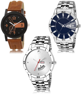 SWIFFIN New latest Designer Combo of 3 Analog Watch  - For Men