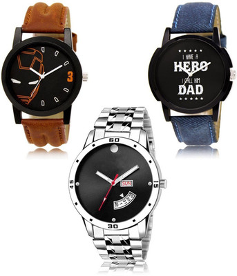 FERRIZZO New latest Designer Combo of 3 Analog Watch  - For Men