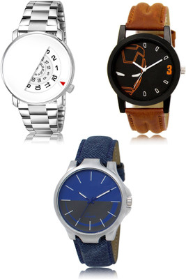 FERRIZZO New latest Designer Combo of 3 Analog Watch  - For Men