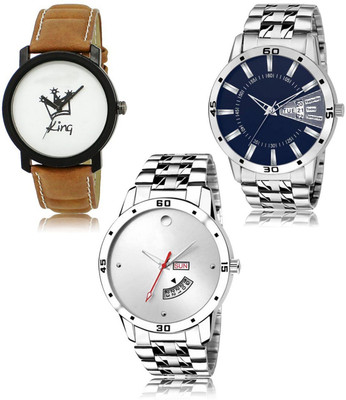 SWIFFIN New latest Designer Combo of 3 Analog Watch  - For Men