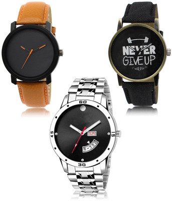 FERRIZZO New latest Designer Combo of 3 Analog Watch  - For Men