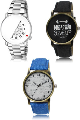 REMIXON New latest Designer Combo of 3 Analog Watch  - For Men