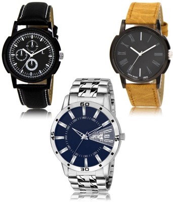 SWIFFIN New latest Designer Combo of 3 Analog Watch  - For Men