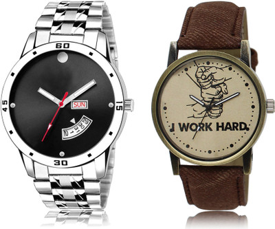 FERRIZZO New Latest Designer Combo of 2 Analog Watch  - For Men