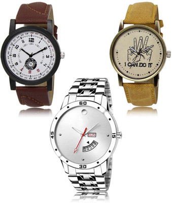 SWIFFIN New latest Designer Combo of 3 Analog Watch  - For Men