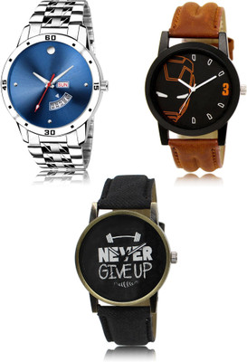 REMIXON New latest Designer Combo of 3 Analog Watch  - For Men