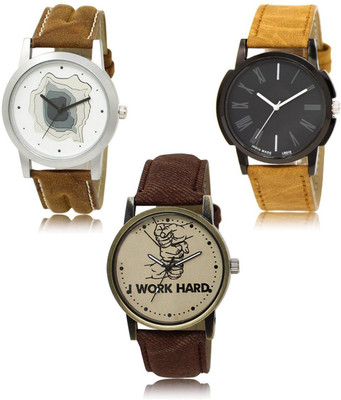 SWIFFIN New latest Designer Combo of 3 Analog Watch  - For Men