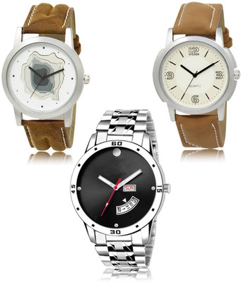 FERRIZZO New latest Designer Combo of 3 Analog Watch  - For Men