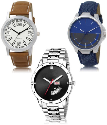 FERRIZZO New latest Designer Combo of 3 Analog Watch  - For Men