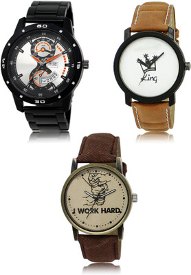 SWIFFIN New latest Designer Combo of 3 Analog Watch  - For Men