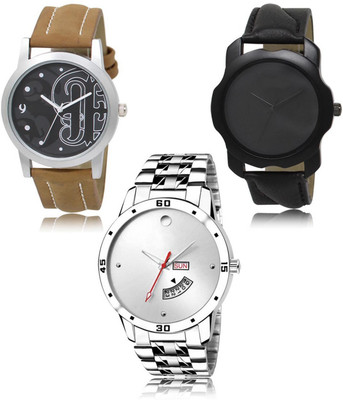 SWIFFIN New latest Designer Combo of 3 Analog Watch  - For Men