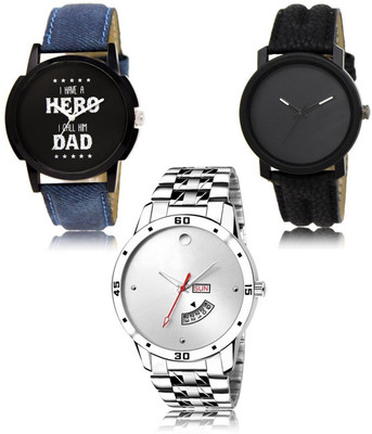 SWIFFIN New latest Designer Combo of 3 Analog Watch  - For Men