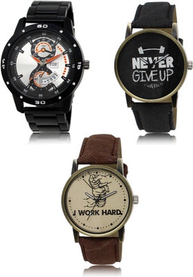 FERRIZZO New latest Designer Combo of 3 Analog Watch  - For Men