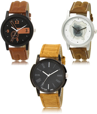 FERRIZZO New latest Designer Combo of 3 Analog Watch  - For Men