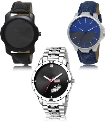 SWIFFIN New latest Designer Combo of 3 Analog Watch  - For Men