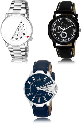FERRIZZO New latest Designer Combo of 3 Analog Watch  - For Men
