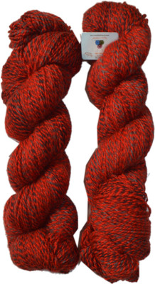 GANGA Zinea Hand Knitting Yarn (Multi Red) (Hanks-200gms)