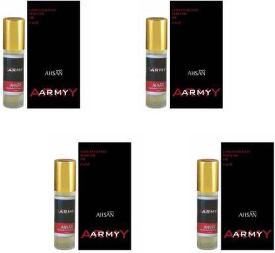 Ahsan 8 ML ARMY PACK OF 4 Floral Attar(Floral)