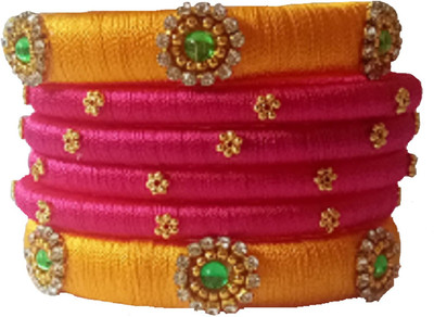 Siraka Fabric, Dori Bangle Set(Pack of 6)
