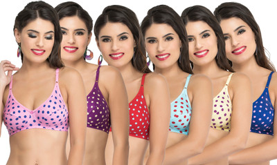 Docare Women Full Coverage Non Padded Bra(Multicolor)