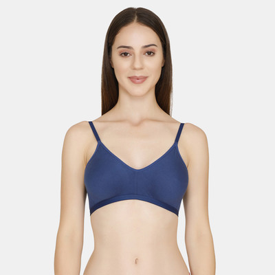 ZIVAME Women T-Shirt Non Padded Bra(Blue)
