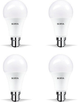 SURYA 5 W Basic Round B22 LED Bulb(White, Pack of 4)