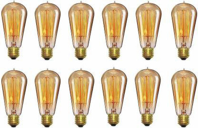 craftfry 40 W Basic Standard E27 Decorative Bulb(Yellow)