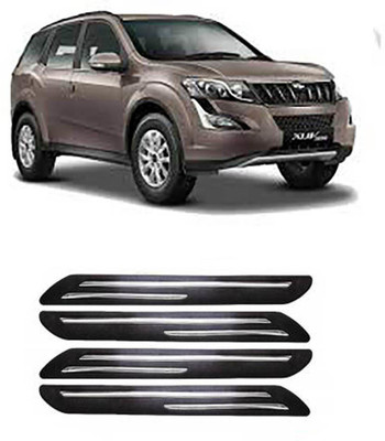 RONISH Silicone Car Bumper Guard(Black, Silver, Pack of 4, Mahindra, XUV)