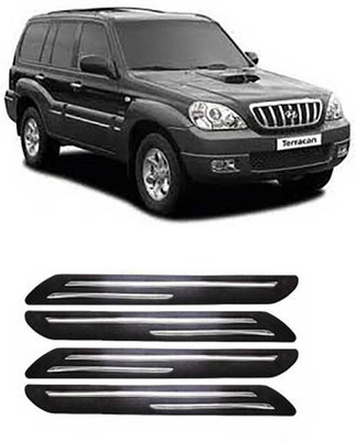 RONISH Silicone Car Bumper Guard(Black, Silver, Pack of 4, Honda, Terracan)