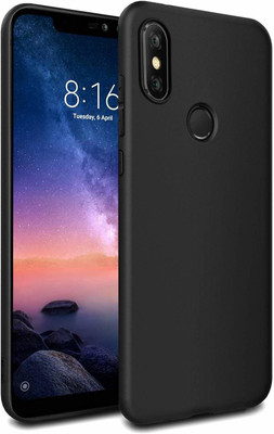 Caseline Back Cover for Mi Redmi Note 6 Pro(Black, Grip Case, Silicon, Pack of: 1)