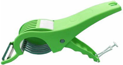 Mizustore Vegetable Cutter with Peeler, Green Vegetable & Fruit Slicer(Slicer)