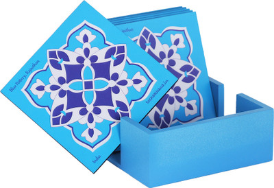 toshakhana Square Medium Density Fibreboard Coaster Set(Pack of 6)