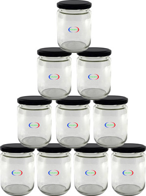 GLAMOROUS Glass Utility Container  - 500 ml(Pack of 10, Clear)
