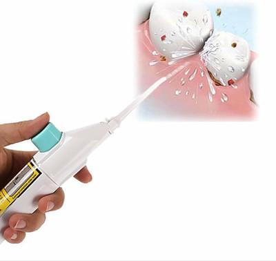 PRAMUKHSWAMI DARSHAN Dental Care Water-Jet Flosser Air technology Cords Tooth Dental Cleaning(8 cm)